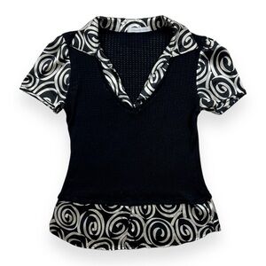 Y2K Charlotte Russe Collared Top